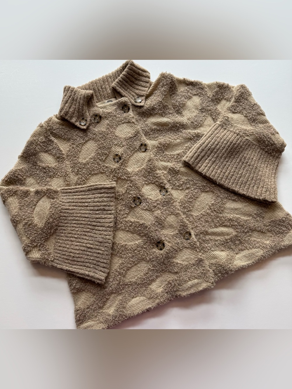 Rosie Neira For Anthropologie Womens XL Double Breasted Sweater Cardigan Jacket